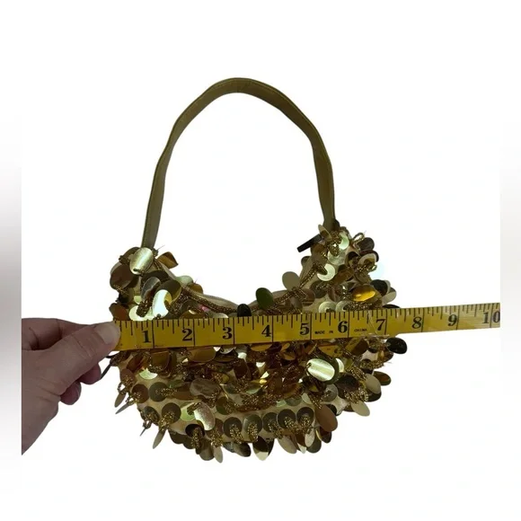 Bijoux terner Gold Sequin Women's Bag - Picture 7 of 9